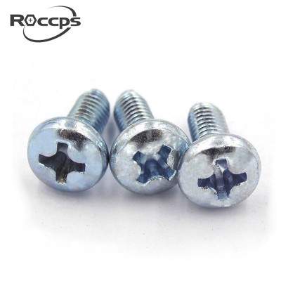 pan head phillips triangle screw with blue zinc plated