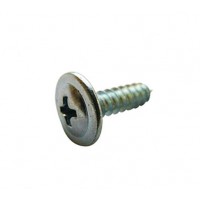 Screw Butt Plug K-lath Wafer Head White Zinc Self Tapping Screw