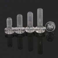 Cross Transparent Nylon Screws Plastic Phillips PC Screw